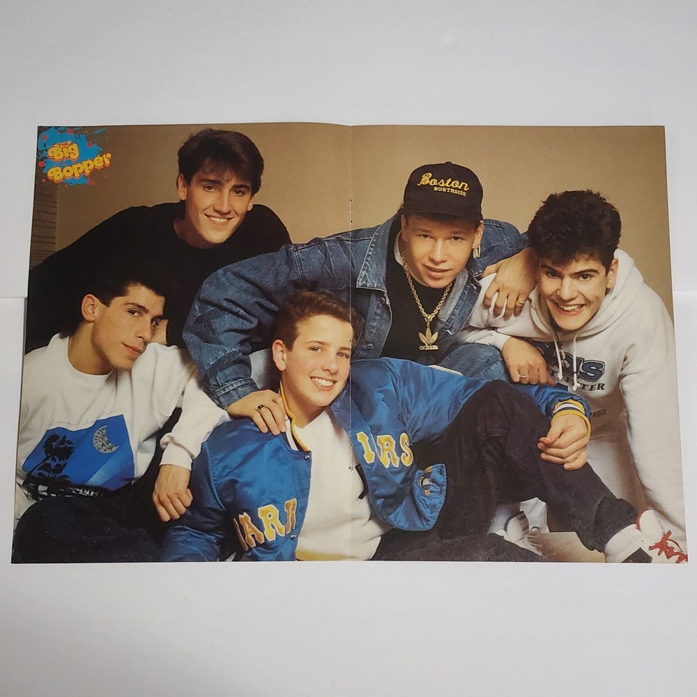 New Kids on the Block Tiffany Wil Wheaton centerfold vintage clipping 11x16